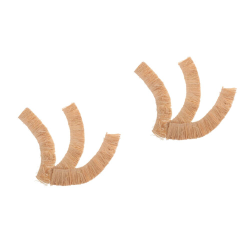 6Pcs Tiny Model Roof Beige Artificial Straw Thatch for Diorama Decor 2