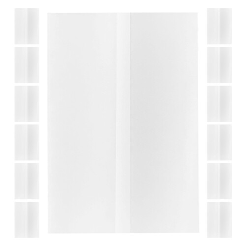 80Pcs Transparent Paper Invitation Jackets Multi-Use Wedding Accessory