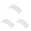 3Pcs White Plastic Mini Arch Bridge Statue for Micro Landscape Models 9