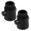 8Pcs Black ABS Shower Flow Regulating Valve Shut Off 3