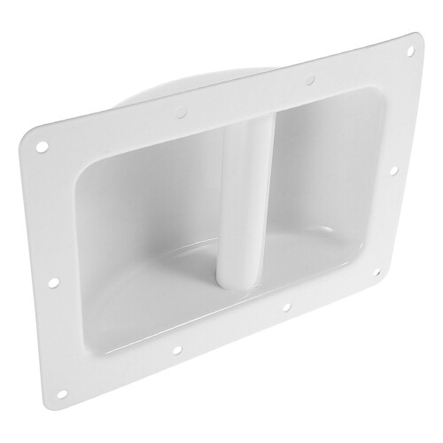2Pcs White Iron Speaker Handles Durable Replacement for Audio Cabinets