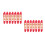 2Pcs Compact Mini Level Tool with Molded Hook Red ABS for Building Use 6