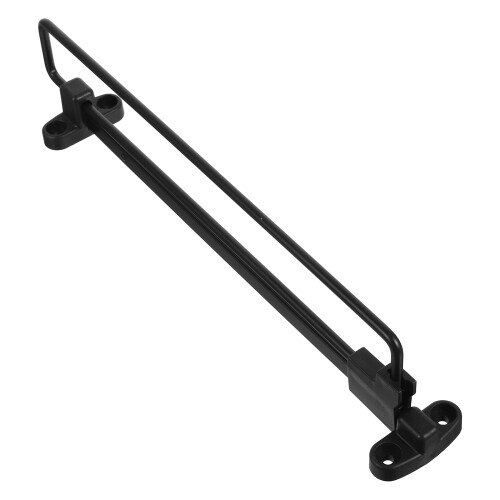 4Pcs Black Steel Extendable Clothes Rod Pull-Out Wardrobe Hanging Rail 1