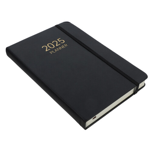 4Pcs Black Portable Academic Planner Notebook with Fine Workmanship