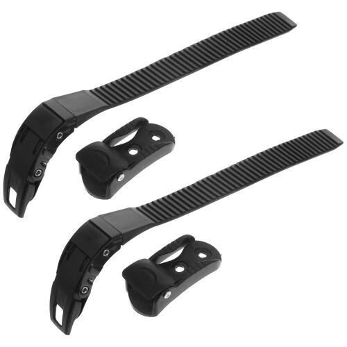 4Pcs Black PP Roller Skate Buckle Straps Adjustable Replaceable Design 2