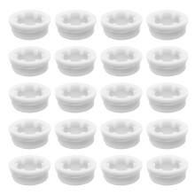 80Pcs White Drum Lid Plastic Seal Caps Robust Leak-Proof Bucket Cover