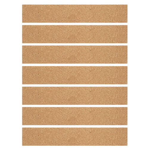 14Pcs Reusable Brown Cork Board Strips for Home Office Wall Notes 2