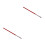 2Pcs Handmade Woodwind Repair Tool Reed Needle Spring Hook Red 6