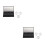 2Pcs Portable Makeup Palette Black Plastic 3-Grid Eyeshadow Blush Case 9