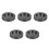 5Pcs Round Graphite Ingot Mold Black Metal Casting Mold for Workshop 10