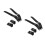 4Pcs Black PP Roller Skate Buckle Straps Adjustable Replaceable Design 9