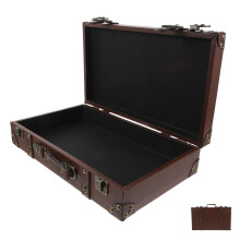 3Pcs Light Brown Vintage Trunk Luggage Home Decor Photo Props