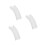 3Pcs White Plastic Mini Arch Bridge Statue for Micro Landscape Models 8