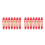 2Pcs Compact Mini Level Tool with Molded Hook Red ABS for Building Use 8