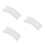 3Pcs White Plastic Mini Arch Bridge Statue for Micro Landscape Models 4