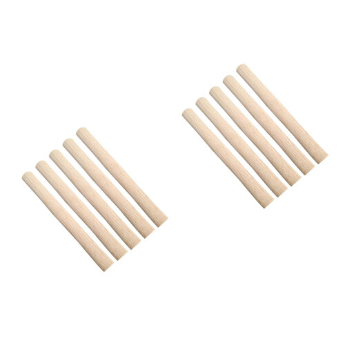 10Pcs Wood Hammer Handle Replacement Ergonomic Solid Wood Grip Khaki 2