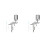 2Pcs Aluminum Paint Sprayer Pneumatic Tool Silver Adjustable Flow 4