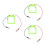 3Pcs Square Copper Coils Physics Experiment Equipment 7