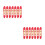 2Pcs Compact Mini Level Tool with Molded Hook Red ABS for Building Use 4