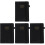 4Pcs Black Portable Academic Planner Notebook with Fine Workmanship 4