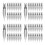 100Pcs Steel Pen Nibs Silver Replacement Tips Smooth Writing Durable 4