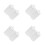 4Pcs Miniature White Models for Educational Display 9