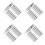 100Pcs Steel Pen Nibs Silver Replacement Tips Smooth Writing Durable 5