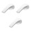 3Pcs Ergonomic Silver Plastic Faucet Handles for Kitchen and Bathroom 4
