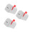 3Pcs White Tin Mini Mailbox Box Metal Money Storage 5