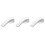3Pcs Ergonomic Silver Plastic Faucet Handles for Kitchen and Bathroom 7