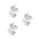 3Sets Ceramic Mortar Pestle Set for Kitchen Pharmacy Grinding 9