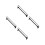 4Pcs Black Steel Extendable Clothes Rod Pull-Out Wardrobe Hanging Rail 6