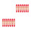 2Pcs Compact Mini Level Tool with Molded Hook Red ABS for Building Use 9