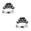 2Sets Quiet Electronic Drum Pad Kit with Headphone Jack and Metronome 5
