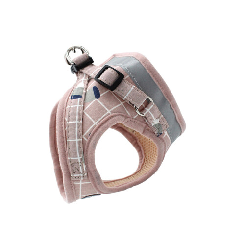 3Pcs Pink Dog Vest Harness with Reflective Back Strap 1