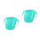 2Pcs Kids Training Cup Green Durable Portable Drinking Cup 8