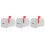3Pcs White Tin Mini Mailbox Box Metal Money Storage 8