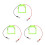 3Pcs Square Copper Coils Physics Experiment Equipment 6