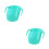 2Pcs Kids Training Cup Green Durable Portable Drinking Cup 6