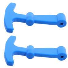 10St Stevige Blauwe Rubber T-Handgreep Voor Koelkist En Campersluiting