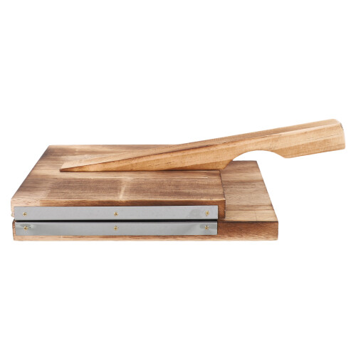 Draagbare Handmatige Dumpling Wrapper Tool Van Rvs & Hout