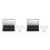 2Pcs Portable Makeup Palette Black Plastic 3-Grid Eyeshadow Blush Case 7
