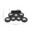 2Sets Quiet Electronic Drum Pad Kit with Headphone Jack and Metronome 9