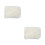 2Pcs White Pets Warm Blanket Plush Sleeping Mat Soft Bed 4