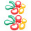 5Sets Multi Plastic Dough Cutter Set Fruit Shapes Kids Baking Tools 3