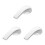 3Pcs Ergonomic Silver Plastic Faucet Handles for Kitchen and Bathroom 8