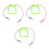 3Pcs Square Copper Coils Physics Experiment Equipment 10