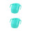 2Pcs Kids Training Cup Green Durable Portable Drinking Cup 9