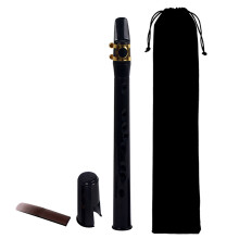 1Set Zwarte Mini Sax Houtblazer Draagbaar Muziekinstrument Voor Thuis