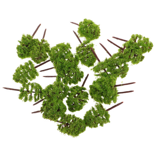 60Pcs Artificial Plastic Miniature Trees for Model Train and Landscape 1